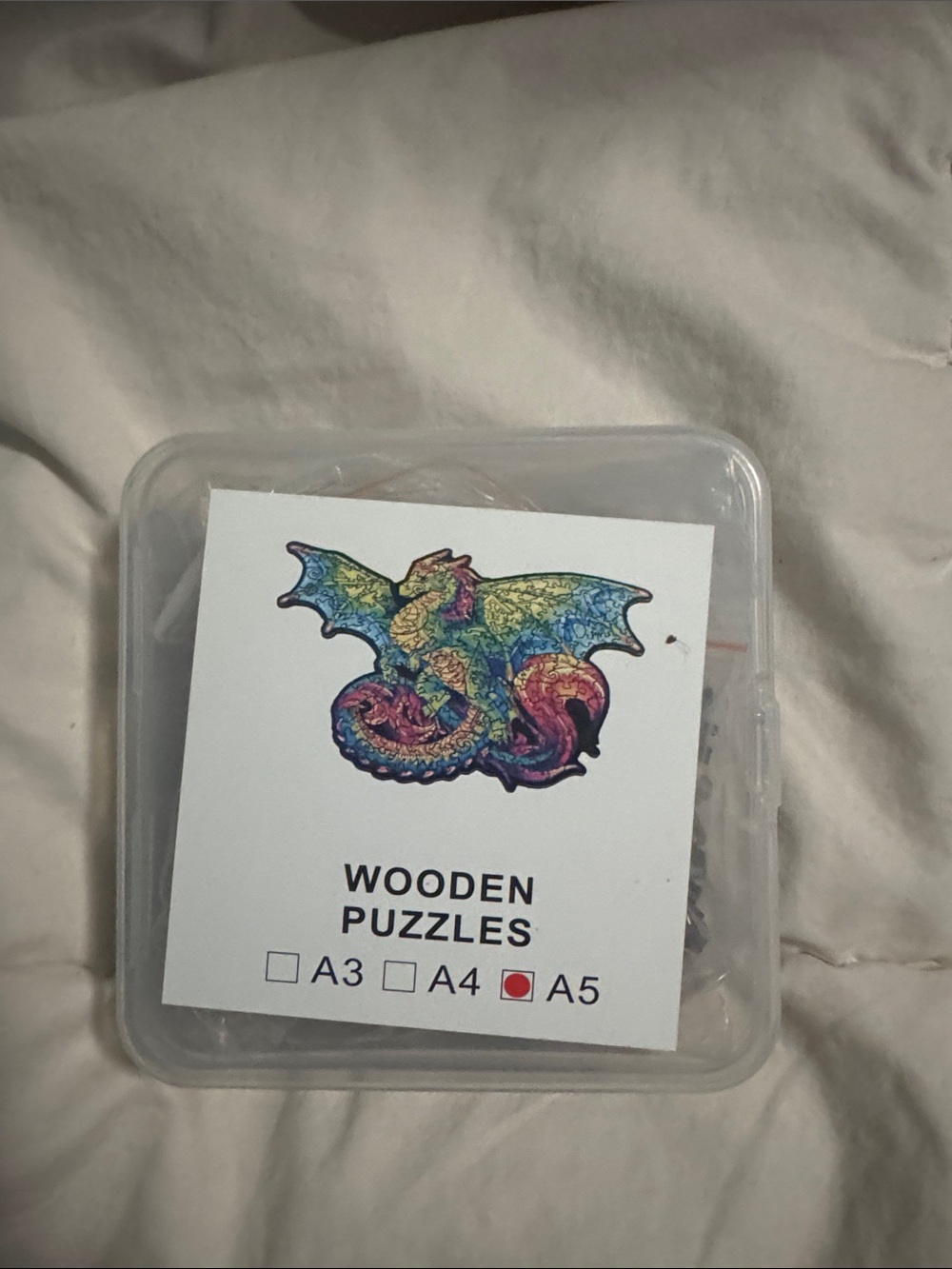 Wooden Puzzles Dragon Design - Multicolor